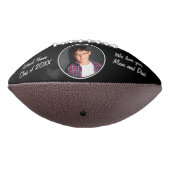 Black Glückwunsch Grad Abschluss Foto Football (Gedreht 270)