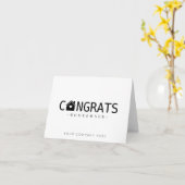 Black Glückwunschs New Homeowner Real Anwesen Karte (Gelbe Blume)