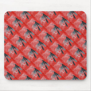 "Black Gnat Tiled" Trout Fly Mousepad
