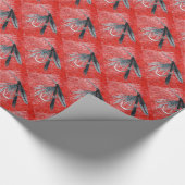 "Black Gnat Trout Fly Wrapping Paper" Geschenkpapier (Ecke)