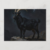 Black Goat at Night Postkarte (Vorderseite)