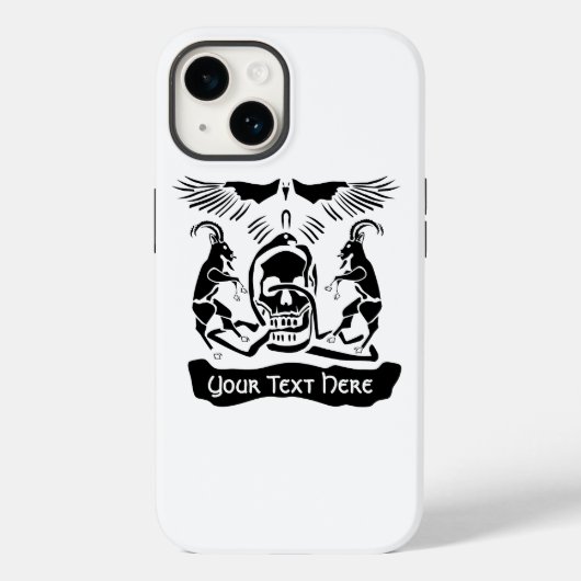 Black Goat Corrupt Trinity Wappen Case-Mate iPhone Hülle (Rückseite)