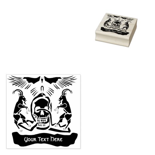 Black Goat Corrupt Trinity Wappen Gummistempel (Stempel)