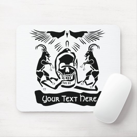 Black Goat Corrupt Trinity Wappen Mousepad (Mit Mouse)