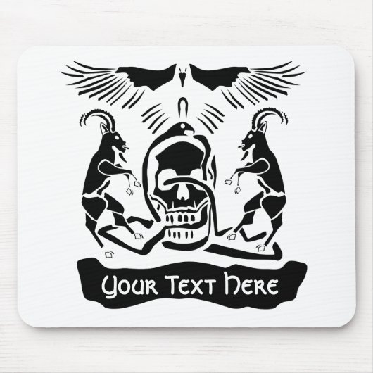 Black Goat Corrupt Trinity Wappen Mousepad (Vorne)