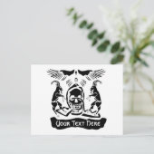 Black Goat Corrupt Trinity Wappen Postkarte (Stehend Vorderseite)