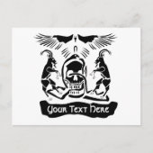 Black Goat Corrupt Trinity Wappen Postkarte (Vorderseite)