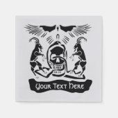 Black Goat Corrupt Trinity Wappen Serviette (Vorderseite)