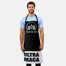 Black God Family Country Freedom ULTRA MAGA Schürze