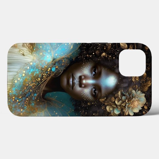Black Goddess Fantasy Art Case-Mate iPhone Hülle (Rückseite (Horizontal))