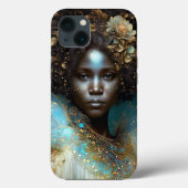 Black Goddess Fantasy Art Case-Mate iPhone Hülle (Rückseite)