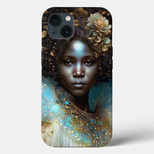 Black Goddess Fantasy Art Case-Mate iPhone Hülle (Rückseite)