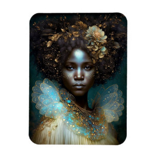 Black Goddess Fantasy Art Magnet