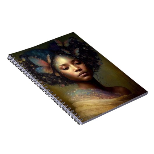 Black Goddess Fantasy Art Notizblock (Rechte Seite)
