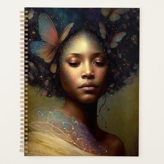 Black Goddess Fantasy Art Planer (Vorderseite)