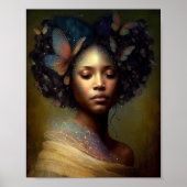 Black Goddess Fantasy Art Poster (Vorne)