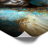 Black Goddess Fantasy Art Poster (Ecke)