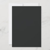 Black Gold 18. Geburtstagsfeier Einladung (Rückseite)