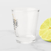 Black & Gold 2024 Custom Staat Total Solar Eclipse Schnapsglas (Rechts)