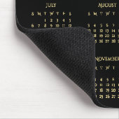 Black Gold 2025 Full Year Calendar Zuhause Office Mousepad (Ecke)