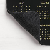Black Gold 2026 Full Year Calendar Home Office Mousepad (Ecke)