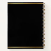 Black Gold 24 Foto Collage Abschluss Gast Notizblock (Rückseite)