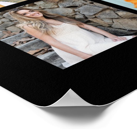Black Gold 24 Foto Collage Abschluss Poster (Ecke)