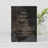 Black Gold 2 Foto Overlay Hochzeitreise Programm (Stehend Vorderseite)