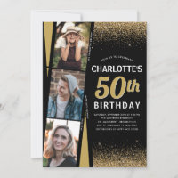 Black Gold 3 Foto Film Glitzer jedes Alter Geburts