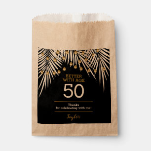 Black Gold 50. Geburtstagsparty Gunst Bag Geschenktütchen