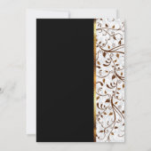 Black & Gold 50 Jahre alt - Einladung (Rückseite)