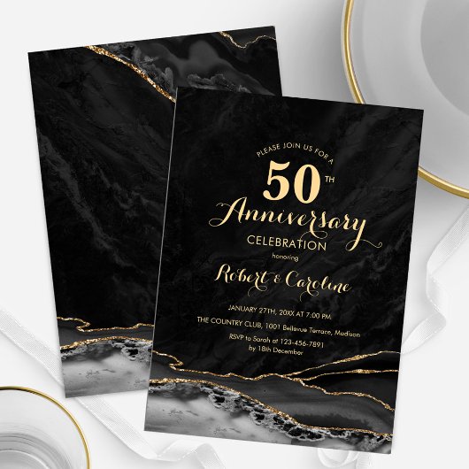 Black Gold 50 Jahre Einladung
