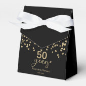 Black Gold 50 Jahre Hochzeitstag Geschenkschachtel (Vorderseite)