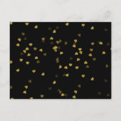 Black & Gold 50-jährige Postkarte (Rückseite)