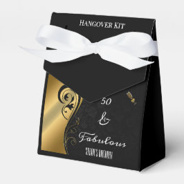Black Gold 50 und fabelhaftes Birthday Hangover Ki Geschenkschachtel