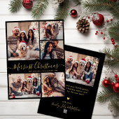 Black Gold 5 Foto Collage Frohe Weihnachten