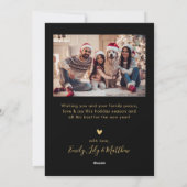 Black Gold 5 Foto Happy Holidays Weihnachten (Rückseite)