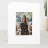 Black Gold 60. Geburtstagskarte Karte (Rückseite)