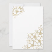 Black Gold 60. Geburtstagsparty Einladung (Rückseite)