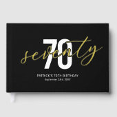 Black Gold 70. Geburtstag Gästebuch (Vorderseite)