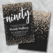 Black Gold 90. Geburtstag Einladung