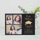 Black Gold Abschluss Class 2024 Foto (Stehend Vorderseite)