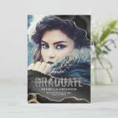 Black Gold Abschluss Foto Ankündigung (Stehend Vorderseite)