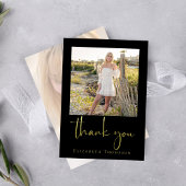 Black Gold Abschluss Foto Danke Custom