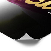 Black Gold Abschluss Foto Fett Typografie Moderne Poster (Ecke)