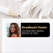 Black Gold Abschluss Foto Rücksendeadresse (Insitu)