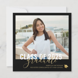 Black Gold Abschluss Open House Square Ankündigung