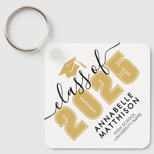 Black Gold Abschluss Schlüsselanhänger (Vorderseite)