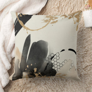 Black Gold Abstract Design Kissen