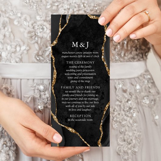 Black & Gold Achat-Programm Werbekarte